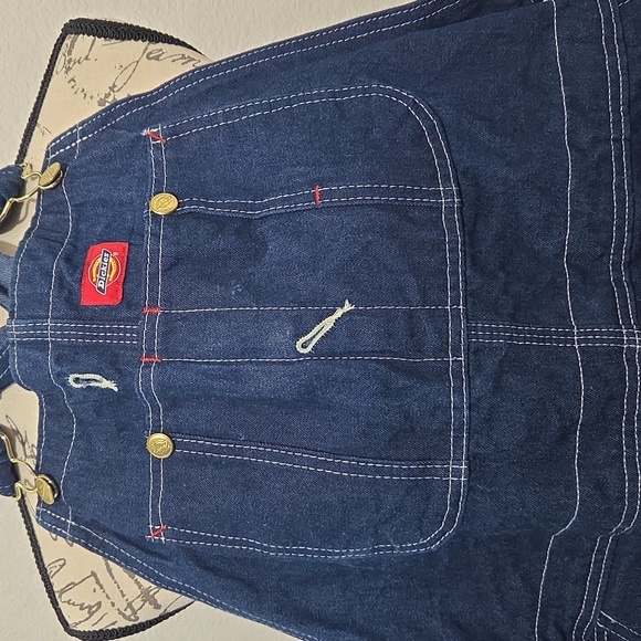 Mens Dickies Dark Blue Overalls 38x30 - Picture 2 of 6